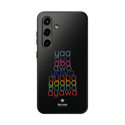 The Shapes of Yaa Black Tough Phone Cases