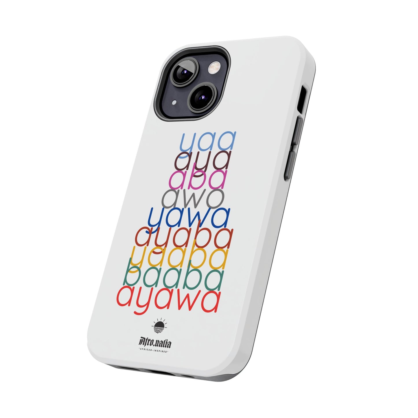 The Shapes of Yaa White Tough Phone Cases