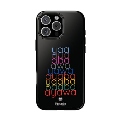 The Shapes of Yaa Black Tough Phone Cases
