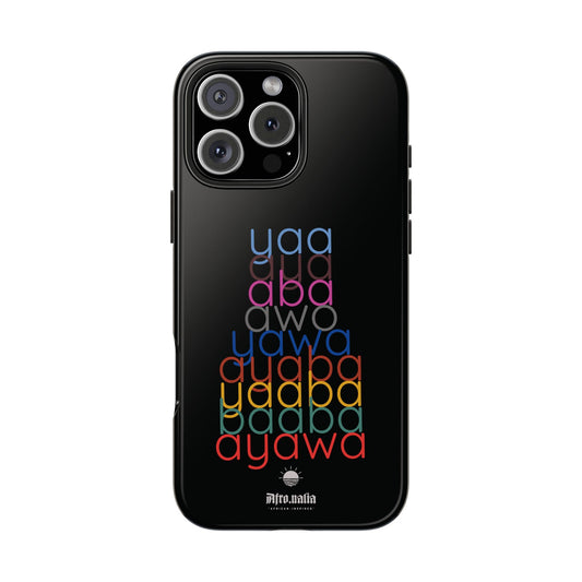 The Shapes of Yaa Black Tough Phone Cases