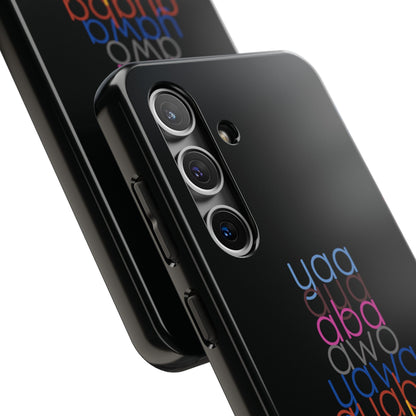 The Shapes of Yaa Black Tough Phone Cases