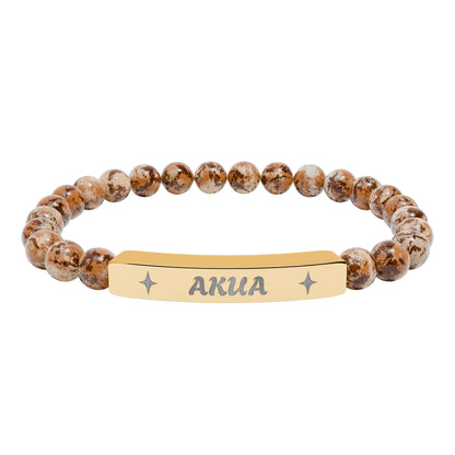 Akua Engraving Stretch Bar Bracelet