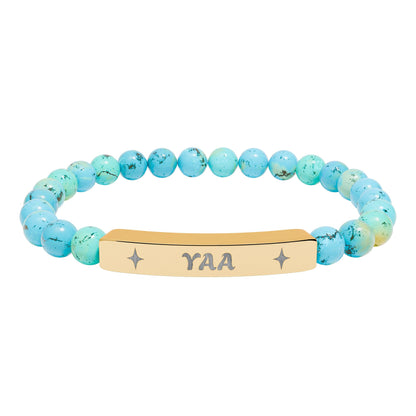 Yaa Stretch Bar Bracelet (Engraving)