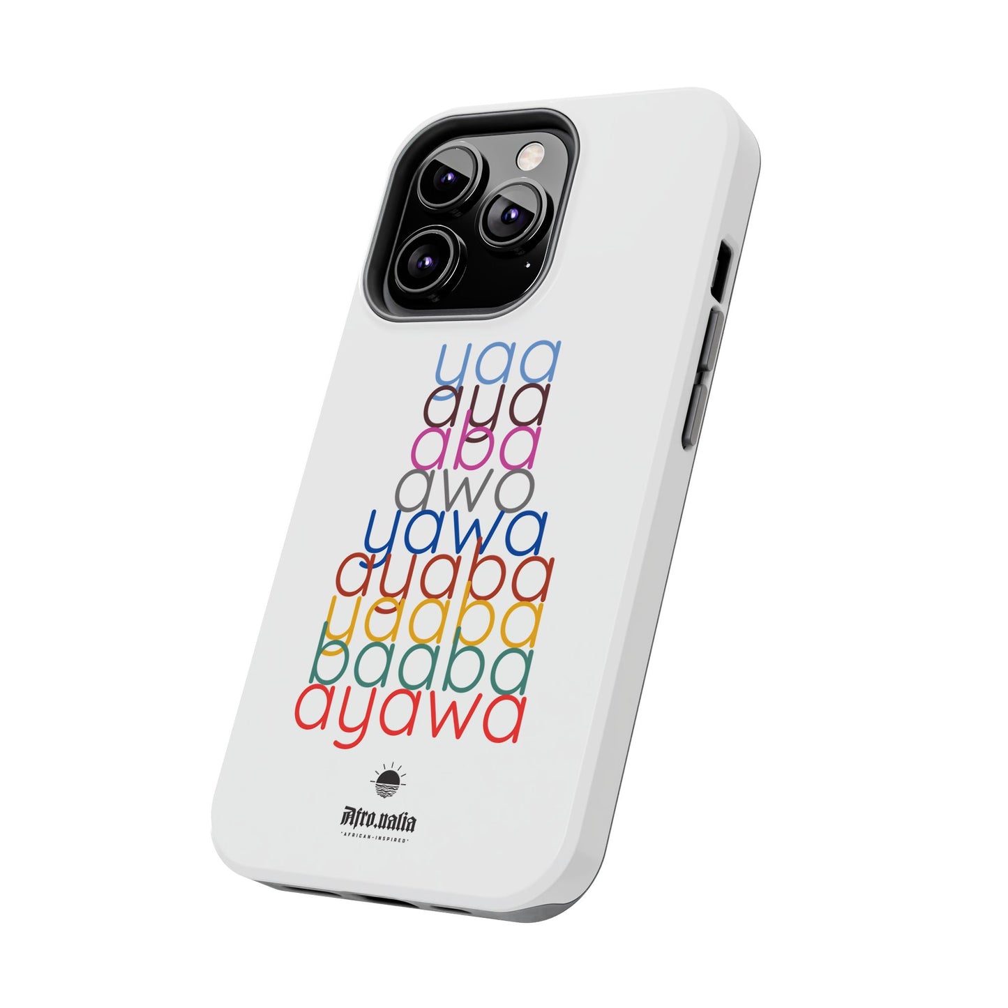 The Shapes of Yaa White Tough Phone Cases