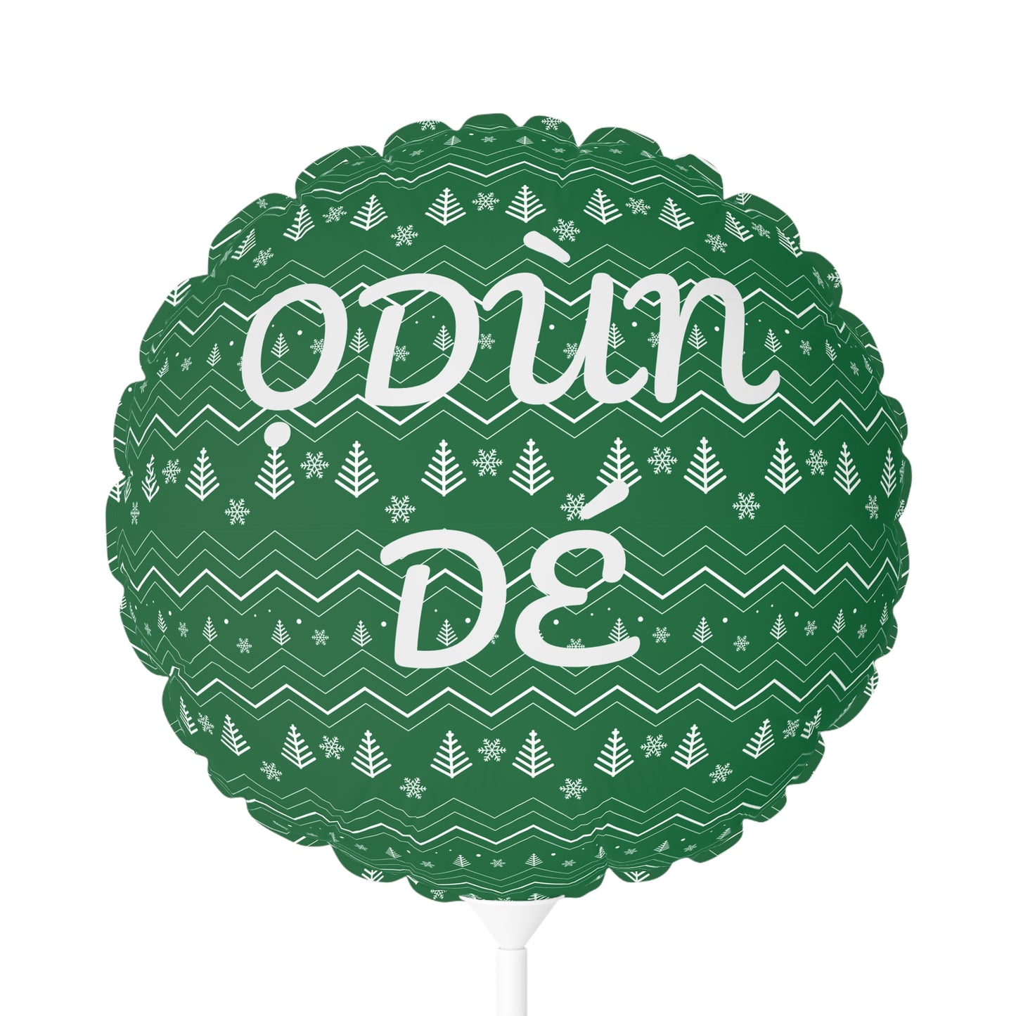 Ọdún Dé Christmas Mylar Balloon