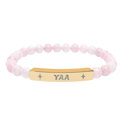 Yaa Stretch Bar Bracelet (Engraving)