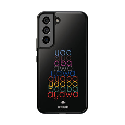 The Shapes of Yaa Black Tough Phone Cases
