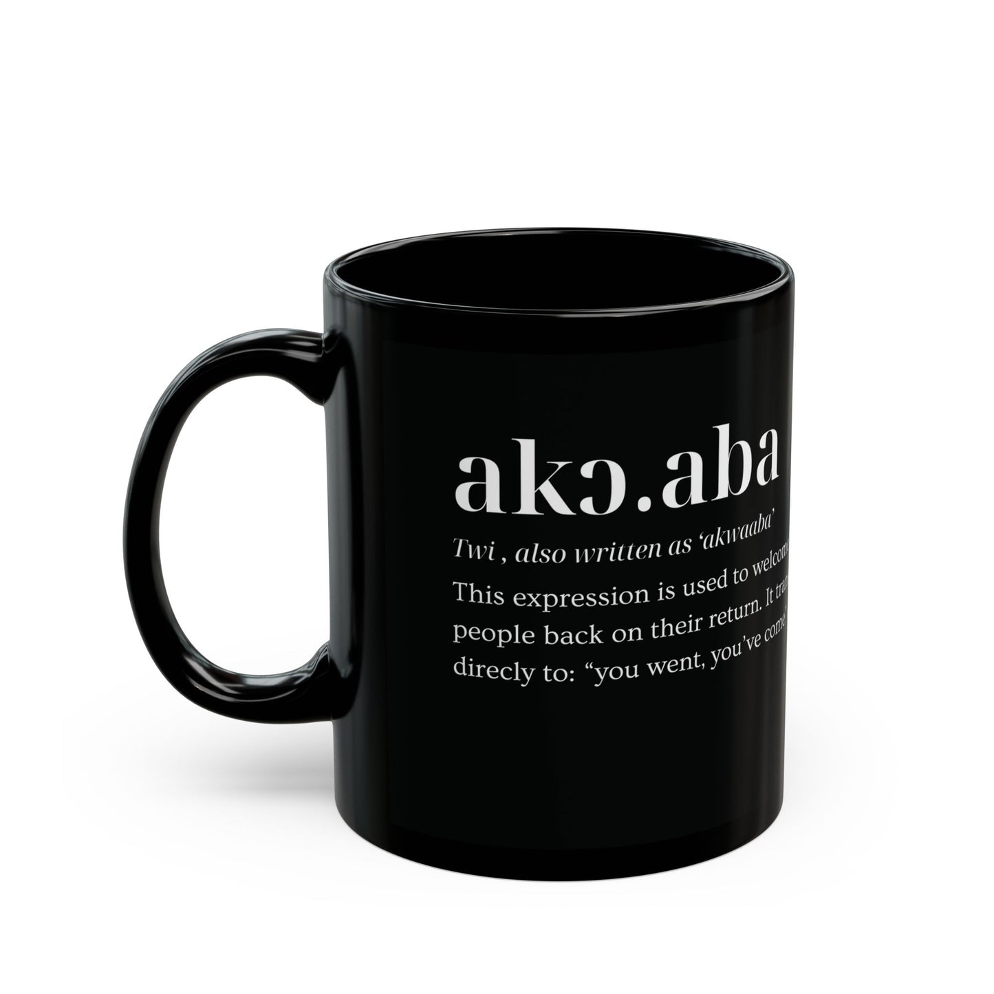 Black Akɔaba Mug