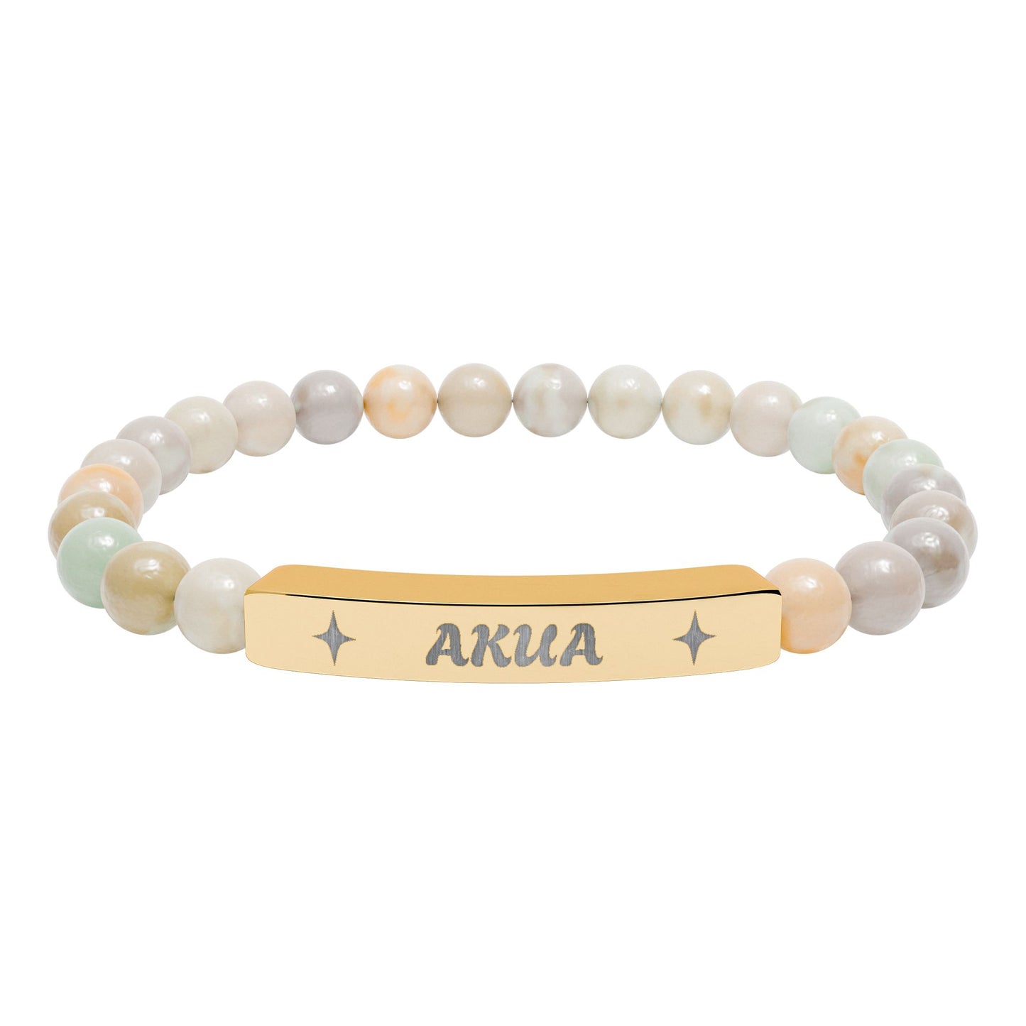 Akua Engraving Stretch Bar Bracelet