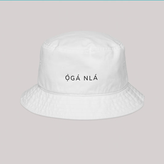 Oga Nla Embroidered Summer Bucket Hat