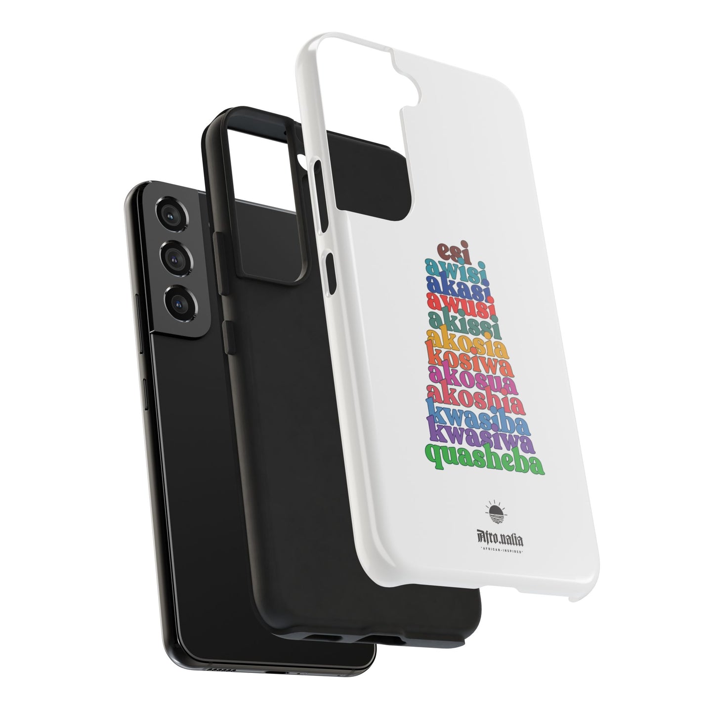 The Shapes of Akosua Tough Phone Cases - White