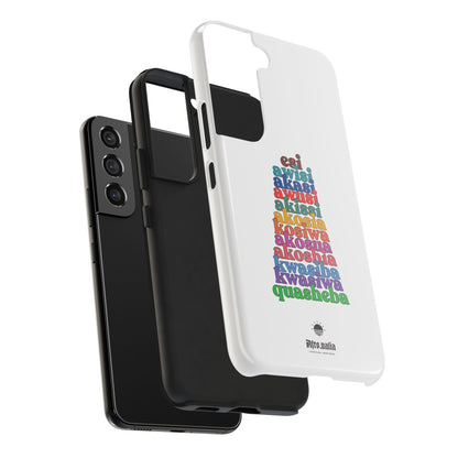 The Shapes of Akosua Tough Phone Cases - White