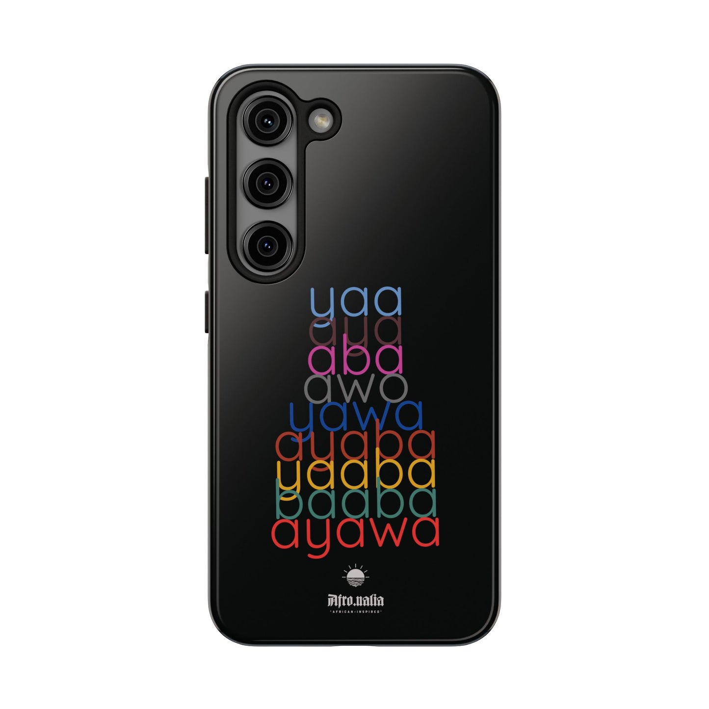 The Shapes of Yaa Black Tough Phone Cases