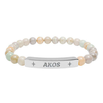 Akosua Engraving Stretch Bar Bracelet