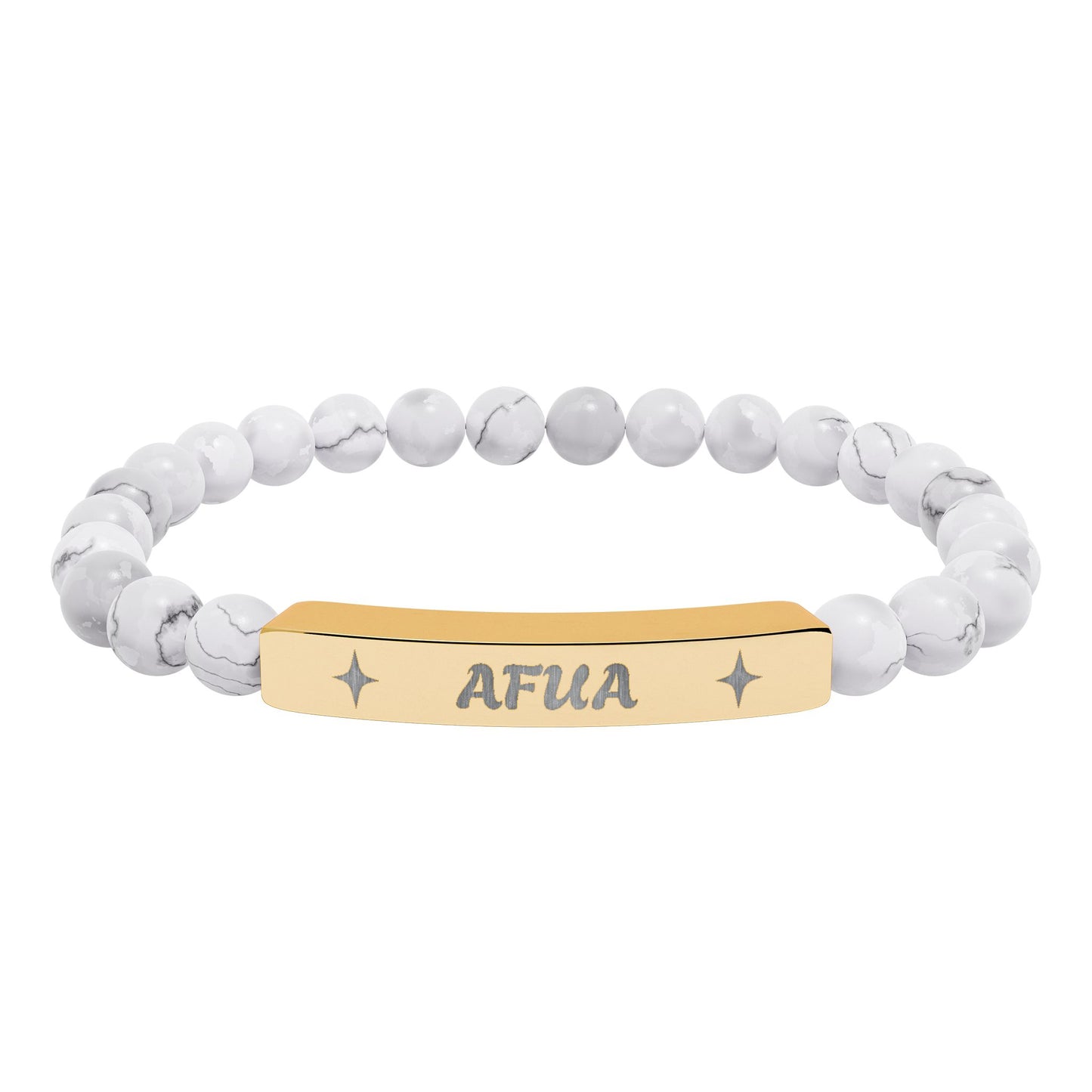 Afua Stretch Bar Bracelet (Engraving)