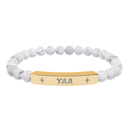Yaa Stretch Bar Bracelet (Engraving)