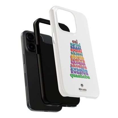 The Shapes of Akosua Tough Phone Cases - White