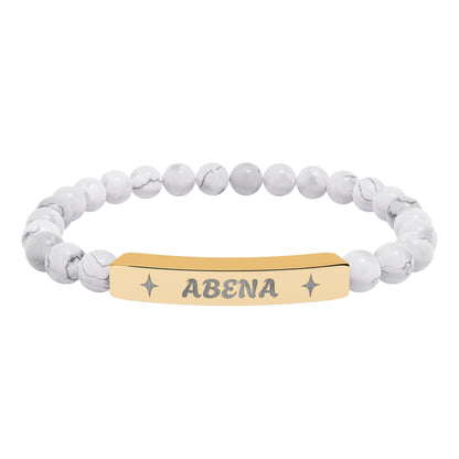 Abena Stretch Bar Bracelet (Engraving)