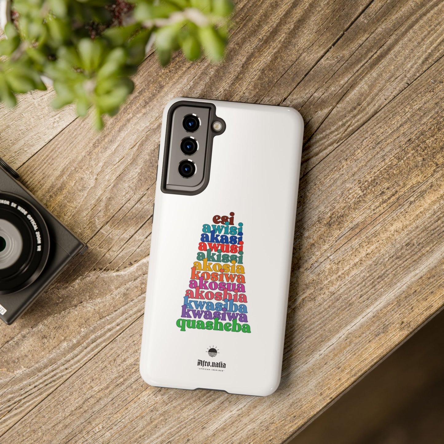 The Shapes of Akosua Tough Phone Cases - White