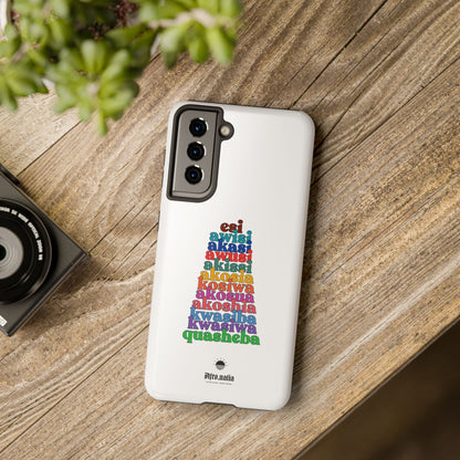 The Shapes of Akosua Tough Phone Cases - White