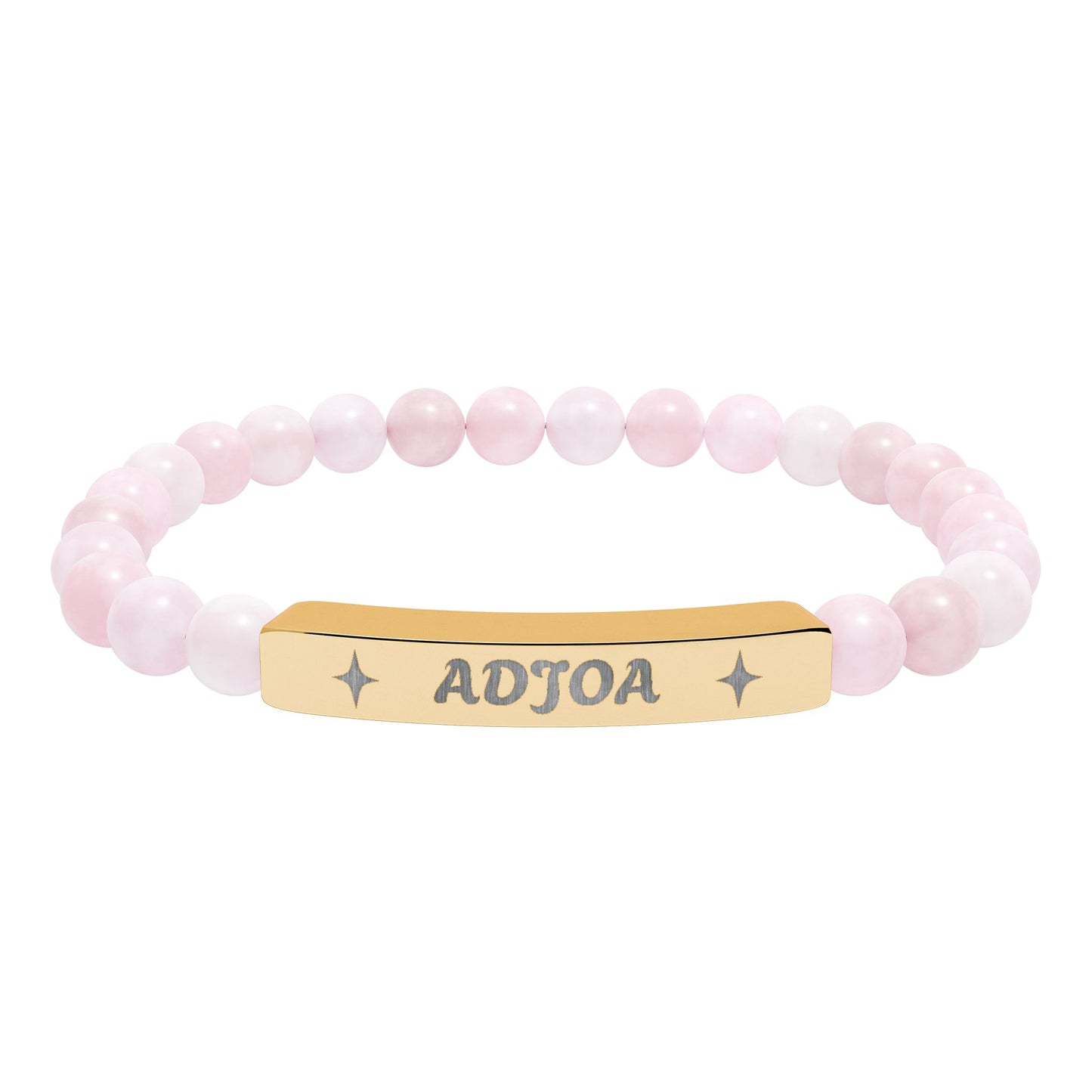 Adjoa Engraving Stretch Bar Bracelet