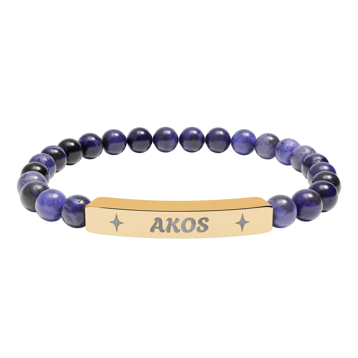 Akosua Engraving Stretch Bar Bracelet