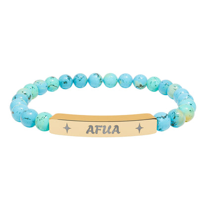 Afua Stretch Bar Bracelet (Engraving)