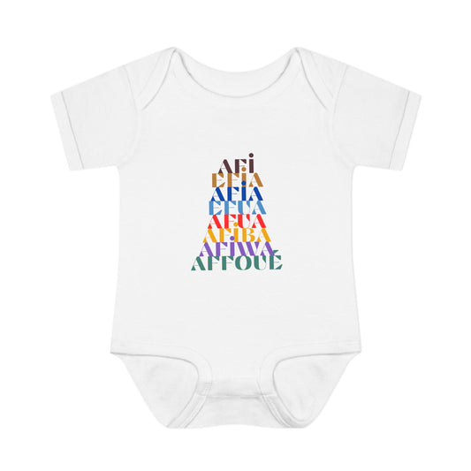 The Shapes of Afia Infant Baby Rib Bodysuit