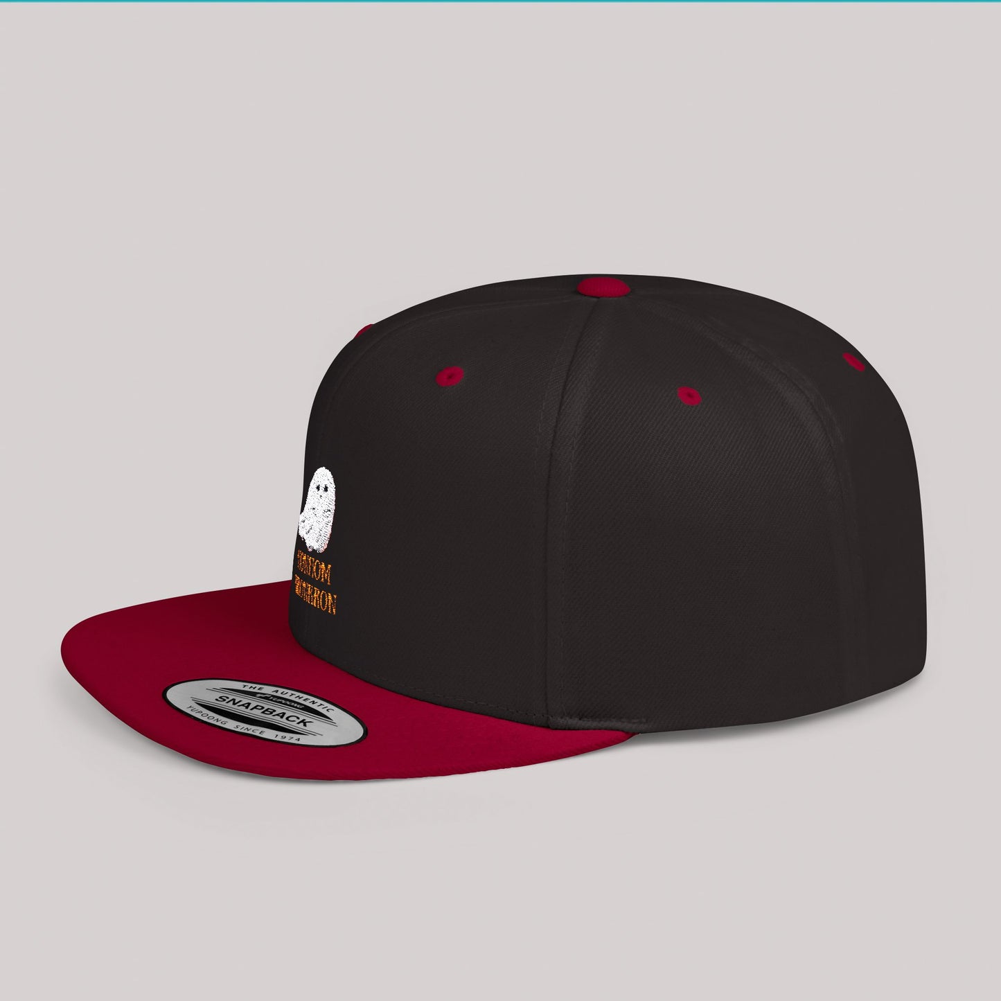 Honhom Kronkron Embroidered Flat Bill Snapback