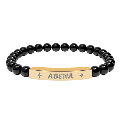 Abena Stretch Bar Bracelet (Engraving)
