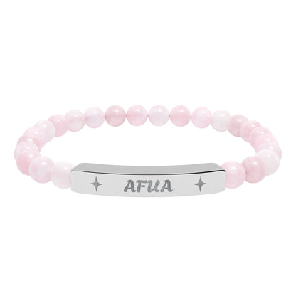 Afua Stretch Bar Bracelet (Engraving)