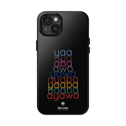 The Shapes of Yaa Black Tough Phone Cases