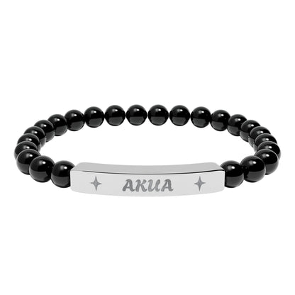 Akua Engraving Stretch Bar Bracelet