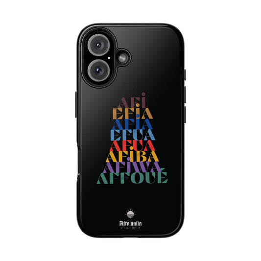 The Shapes of Afia Tough Phone Cases