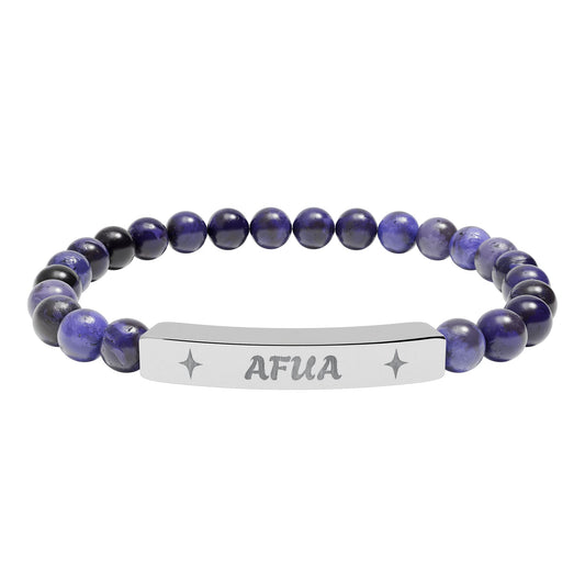 Afua Stretch Bar Bracelet (Engraving)