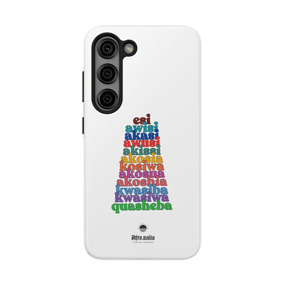 The Shapes of Akosua Tough Phone Cases - White