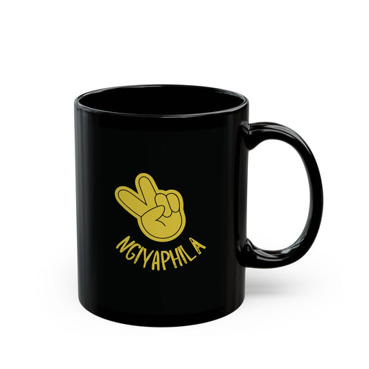 Ngiyaphila Black Mug