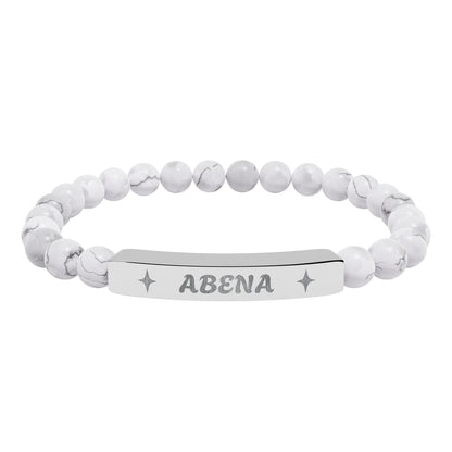 Abena Stretch Bar Bracelet (Engraving)