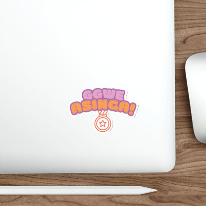 Ggwe Asinga Die-Cut Sticker