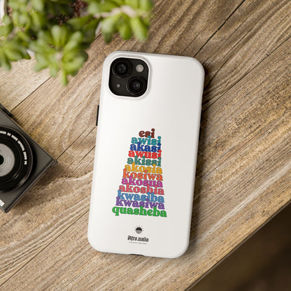 The Shapes of Akosua Tough Phone Cases - White