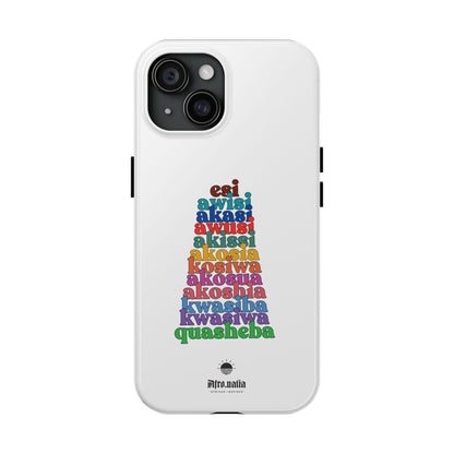 The Shapes of Akosua Tough Phone Cases - White