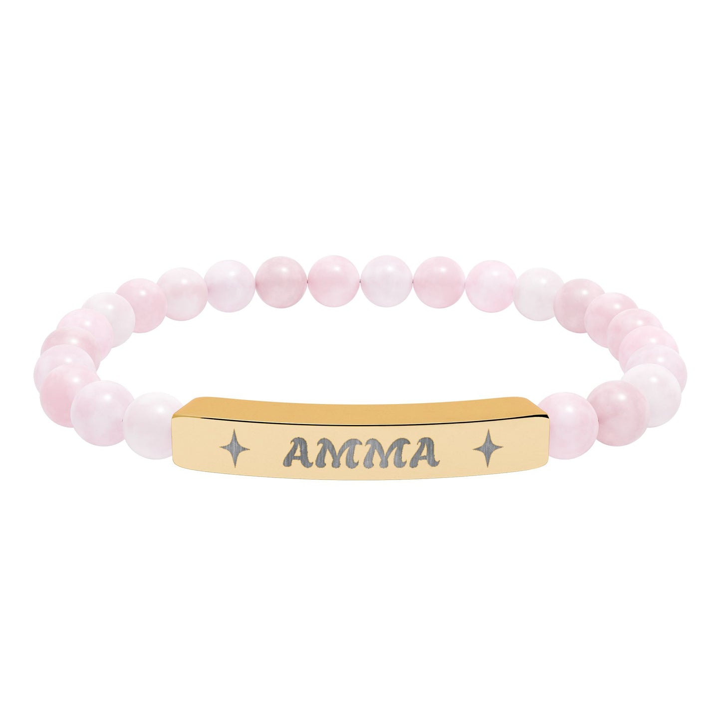 Amma Engraving Stretch Bar Bracelet