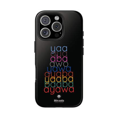 The Shapes of Yaa Black Tough Phone Cases