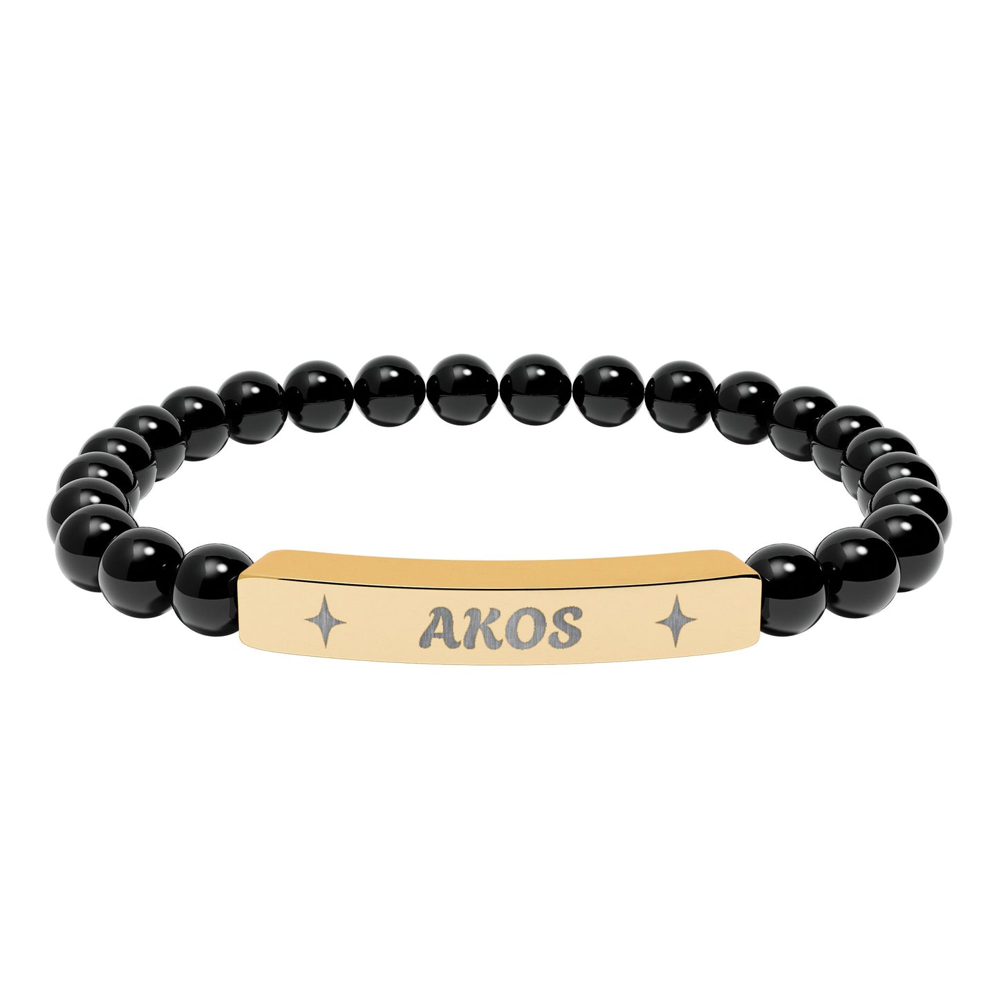 Akosua Engraving Stretch Bar Bracelet