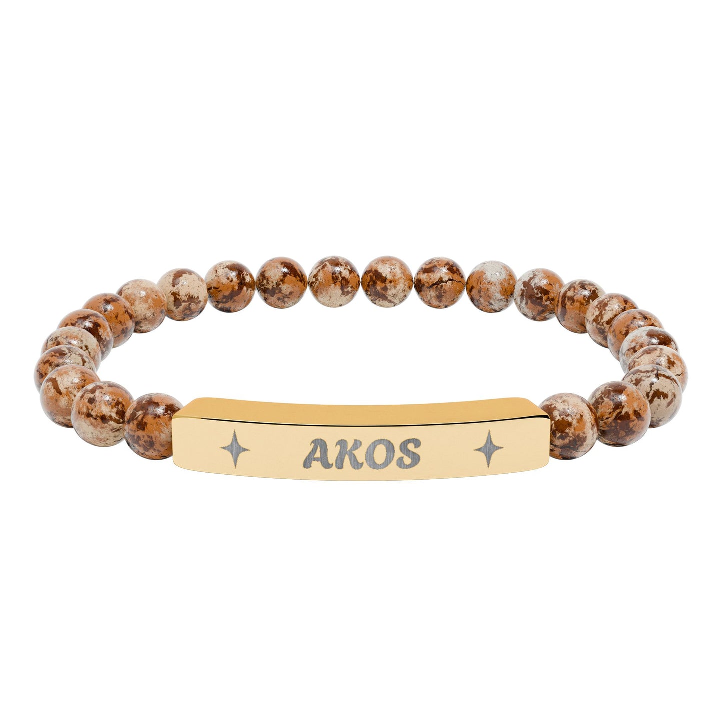 Akosua Engraving Stretch Bar Bracelet