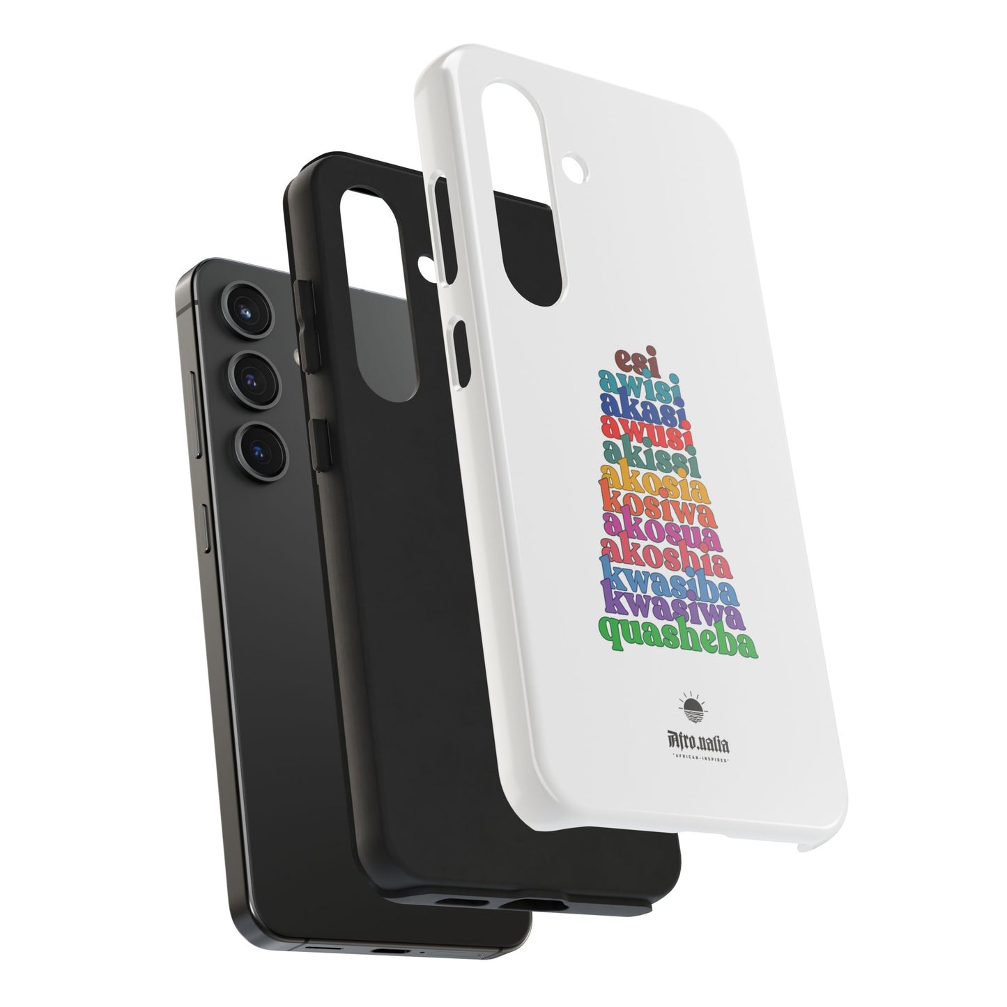 The Shapes of Akosua Tough Phone Cases - White