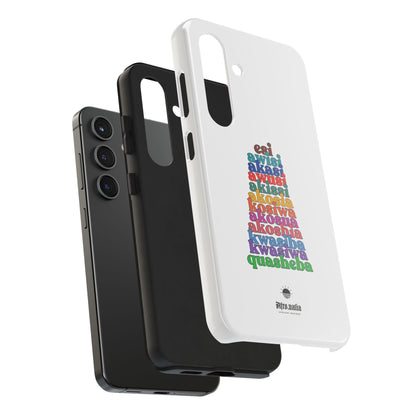 The Shapes of Akosua Tough Phone Cases - White
