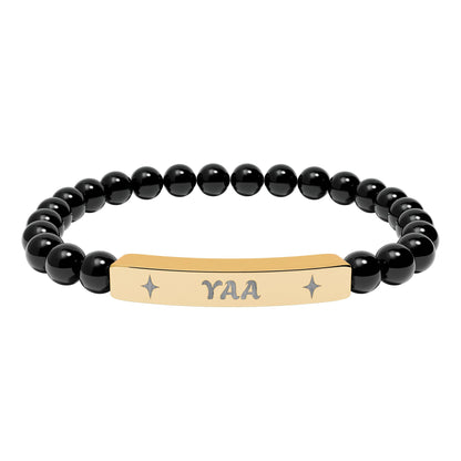 Yaa Stretch Bar Bracelet (Engraving)