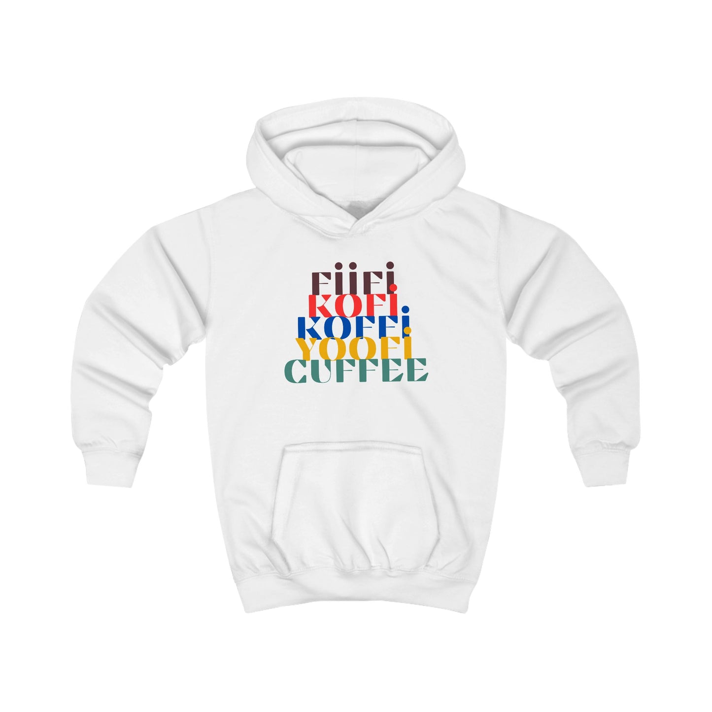 Different Shapes of Kofi Kids' Hoodie