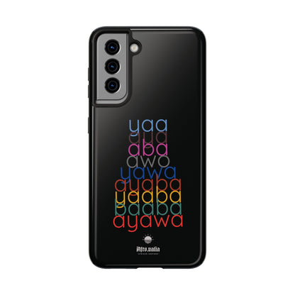 The Shapes of Yaa Black Tough Phone Cases